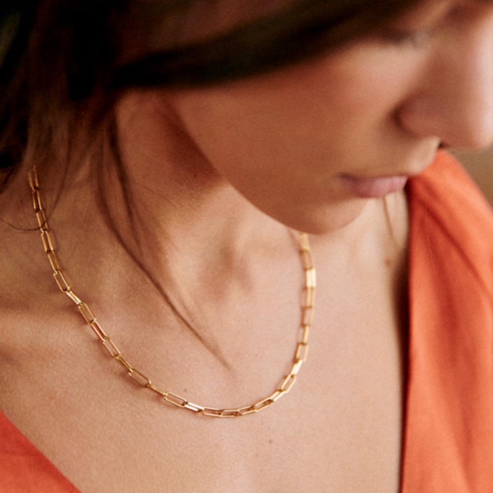 Sezane Irma Link Chain Charm Necklace